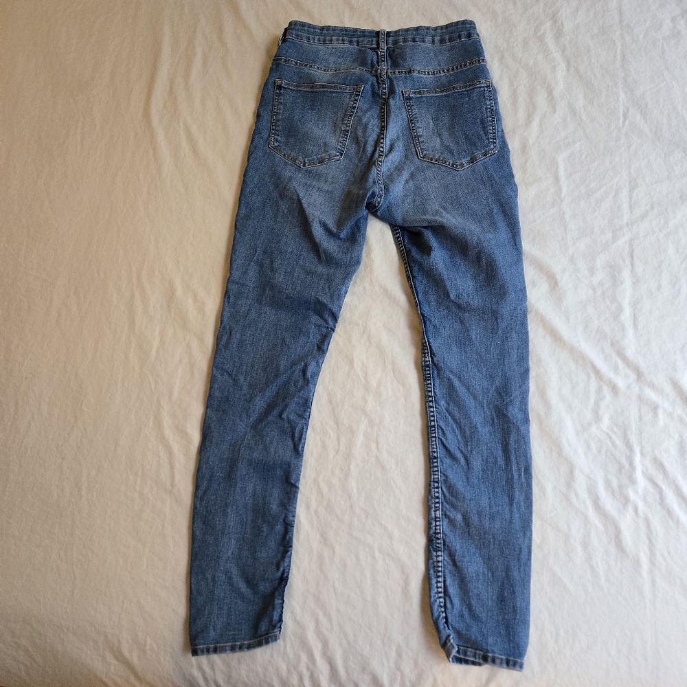 H&M Divided Super Skinny High Waist Floral Jeans Girls sz 14 - Picture 10 of 10